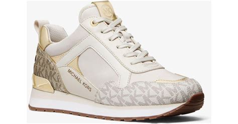 michael kors wilma logo trainer|wilma two tone logo trainer.